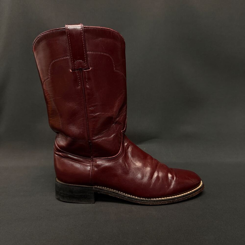 Tony Lama Womens 6B Red Burgundy Leather Western Cowboy Rodeo Boots - Picture 8 of 10